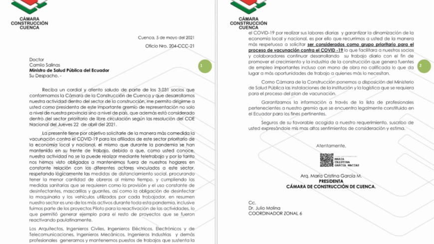 Solicitan vacunación