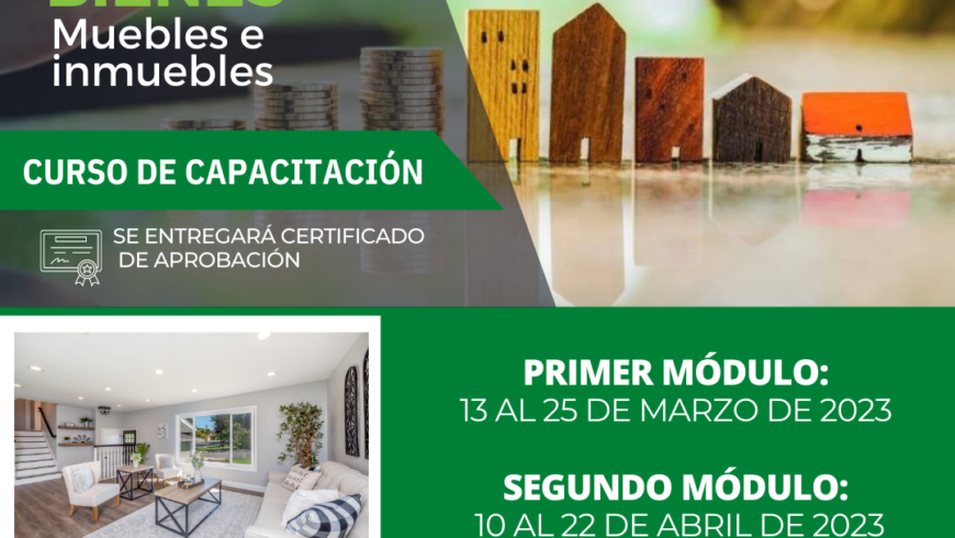 CURSO DE CAPACITACIÓN AVALÚO DE BIENES MUEBLES E INMUEBLES